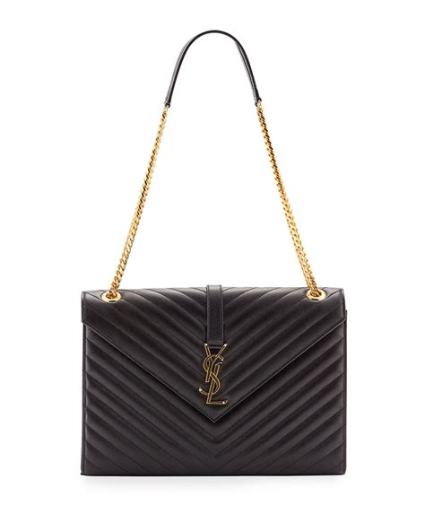 ysl large monogram bag suede|ysl monogram envelope bag.